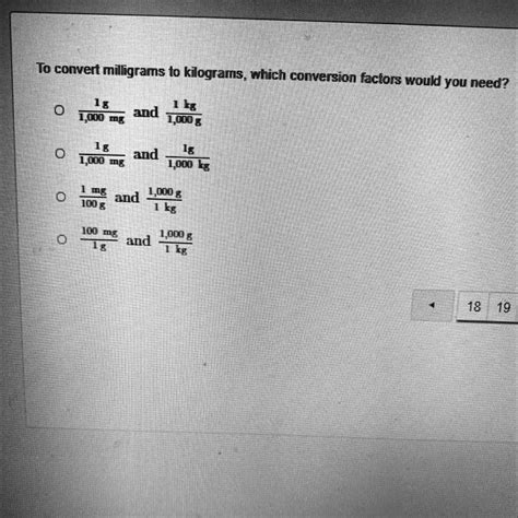 SOLVED: HELP NEEDED PLEASE!!!! THANKS To convert milligrams to ...