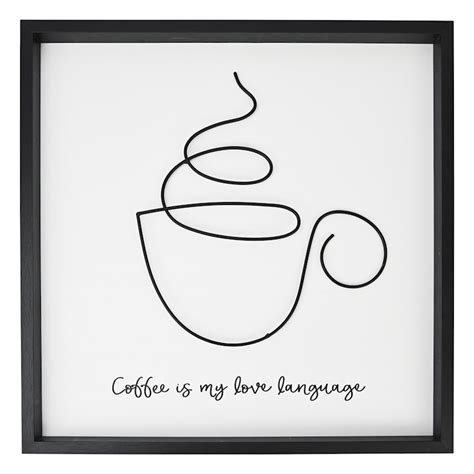 Coffee Is My Love Language Wooden Wall Art 12