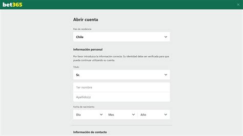 Registro en Bet365 Chile 2024 Cómo crear una cuenta