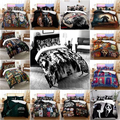 Horror Characters Quilt Duvet Doona Cover Pillowcase Bedding Set Single Double Ebay