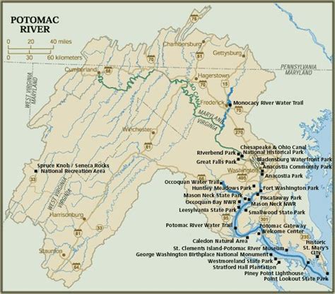 nice Potomac River Map | Potomac, Potomac river, Great falls park