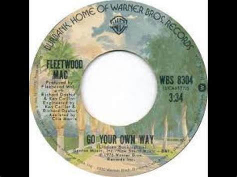 Fleetwood Mac Go Your Own Way Lyrics Youtube