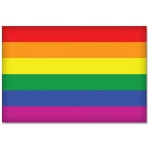 Gay Pride Rainbow Flag Car Bumper Sticker Decal 5 X