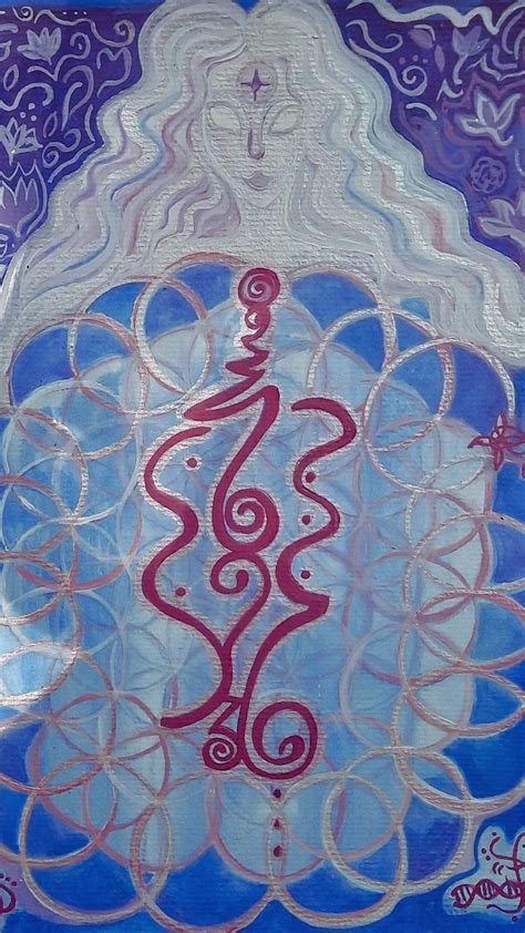 a painting with circles and swirls on it