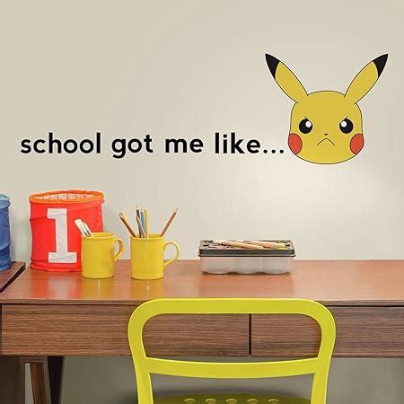 RoomMates Pokemon Pikachu Faces Peel And Stick Wall Decals Amazon