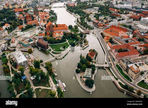 Aerial Drone Photography Of Wroclaw Europe Stock Photo Alamy