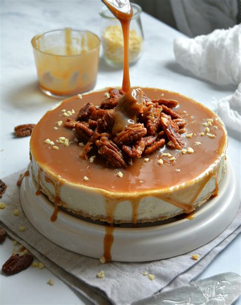 Cheesecake Vegan Cru Noix De Coco Et Caramel Vegan Gf Cheesecake