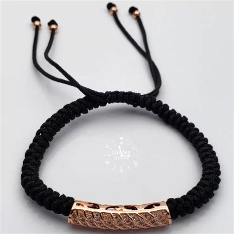 Pulsera Tejida Acero Inoxidable Golden Store