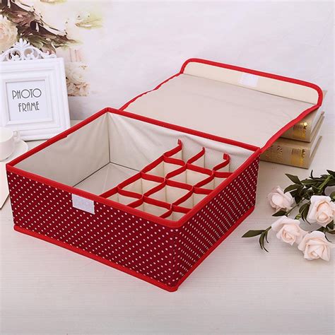 In Underwear Bra Socks Panty Lingerie Storage Wardrobe Organizer Drawer Box With Cover