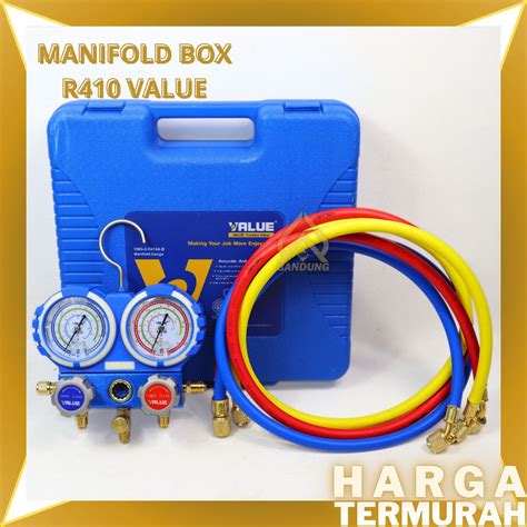 Jual MANIFOLD DOUBLE SET R410 VALUE MANIFOLD DOUBLE R410A VALUE VMG 2