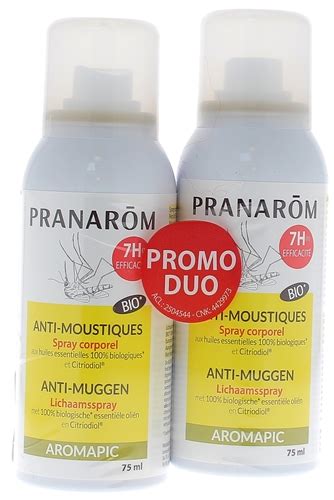 Spray Corps Anti Moustique Pranar M Aromapic R Pulsif Moustiques