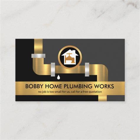 Faucet Water Drip Professional Plumbing Service Business Card Zazzle