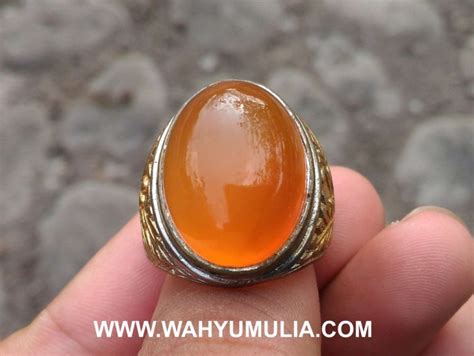 Batu Akik Carnelian Oranye Pacitan Kode Wahyu Mulia