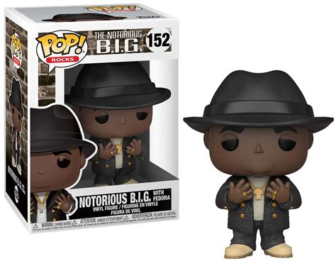 Funko Biggie Smalls POP Rocks Notorious BIG Vinyl Figure 152 Fedora ...