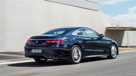 2015 Mercedes Benz S65 Amg Coupe Anthracite Blue Rear Caricos