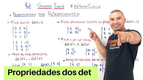 FÁCIL e RÁPIDO PROPRIEDADES DOS DETERMINANTES YouTube