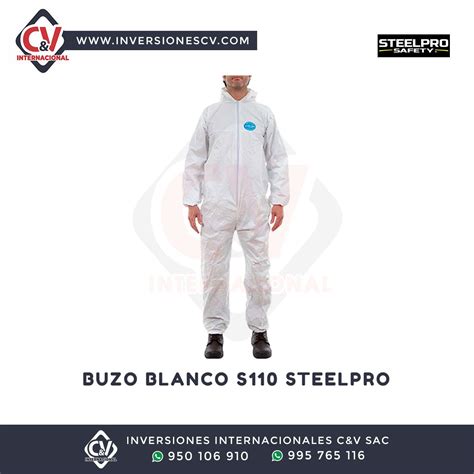 Buzo Blanco S Steelpro Inversiones Internacionales C V