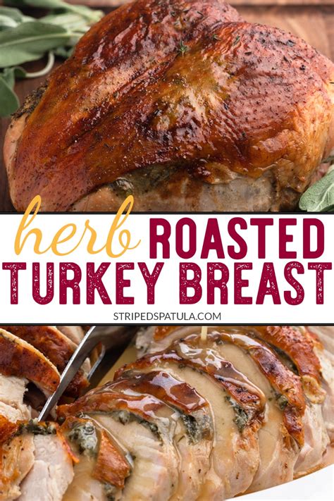 Roasted Turkey Breast With Herb Butter Striped Spatula