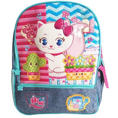 Mochila Escolar Gatinha Nini Clio Shop Macrozao