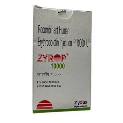 Recombinant Human Erythropoietin Injection Ip 10000 Iu At Rs 720 Box