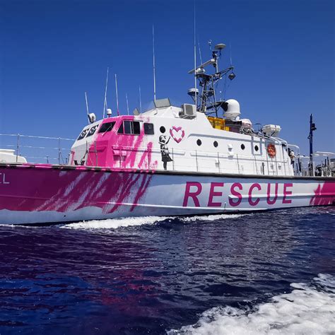 Stranded Banksy Migrant Rescue Boat Gets Help In Mediterranean Cgtn