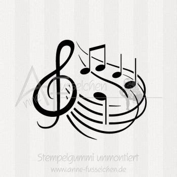 Motivstempel Musik 06 Anne Fusselchens Stempelshop