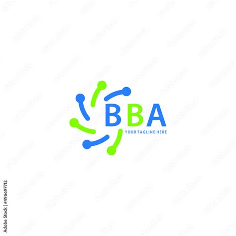 BBA logo design initial creative letter on white background. BBA vector logo simple, elegant and ...