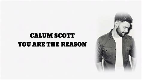 Calum Scott You Are The Reason Lyrics YouTube