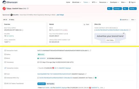 Exploring Xai Crypto Sideshift Token Price Charts On Chain Data Bulb