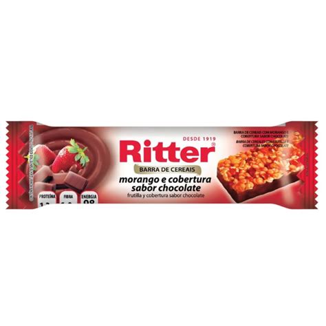 Barra De Cereal Morango E Chocolate 22g Ritter Canoas RS