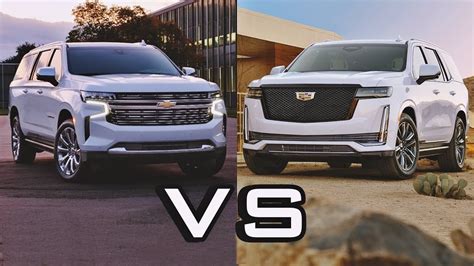 2021 Chevrolet Suburban Vs 2021 Cadillac Escalade Excellent Large Suv Youtube