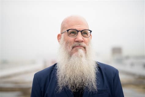 Premium Photo Mature Handsome Bald Bearded Businessman Thinking