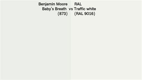 Benjamin Moore Baby S Breath Vs Ral Traffic White Ral Side