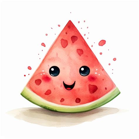 Premium AI Image | Watermelon character with funny face Watermelon ...