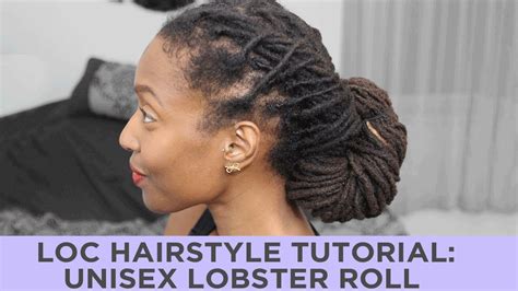 Loc Hairstyle Tutorial Unisex Lobster Roll Youtube