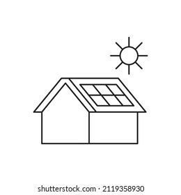 Eco houses with solar panel on roofs on white background 322 รายการ