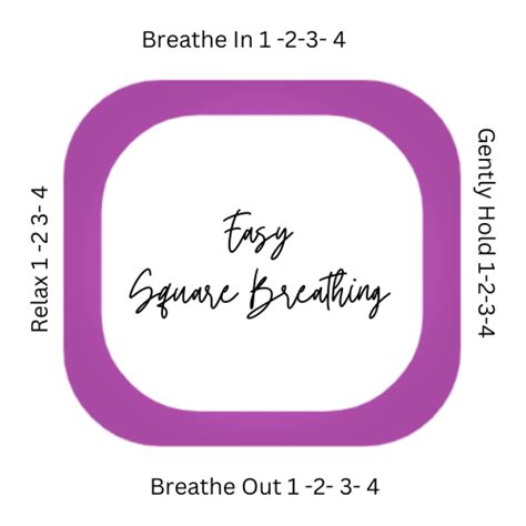 Mindfulness exercise: Square breathing, for your wellness.