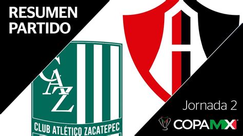 Resumen y Goles Atlético Zacatepec vs Atlas Copa MX Jornada 2