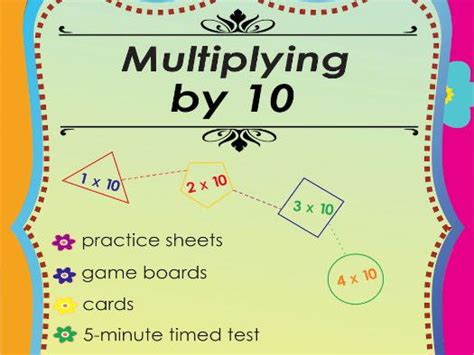 Multiplying By 10 Multiplication Math Games And Lesson Plans Teaching Resources