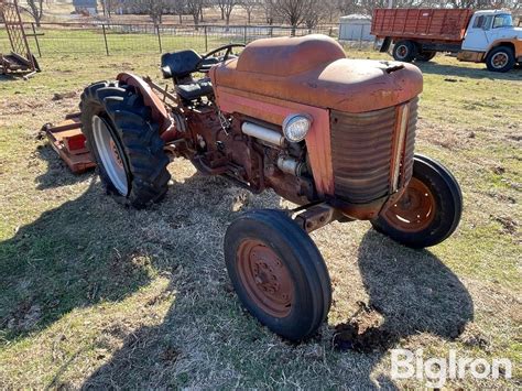 1958 Massey Ferguson 50 2wd Tractor W72” Rotary Mower Bigiron Auctions