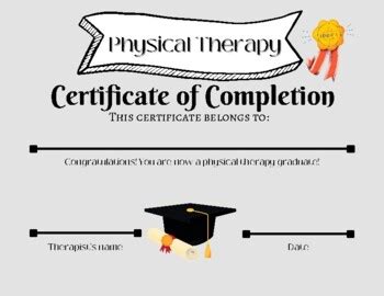 Pt Graduation Certificate By Seasons Of Speech Shop Tpt