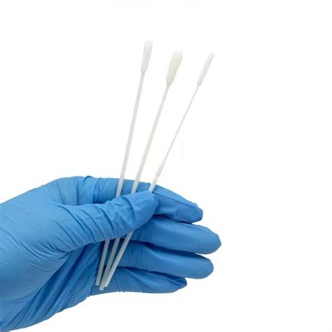 Nasal Medical Sterile Flocked Swabs Specimen Collection Sample