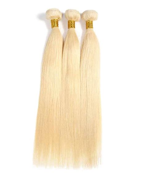 Dolago Straight 613 Blonde Brazilian Virgin Hair Bundles 100 Human