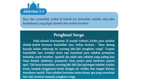 Kunci Jawaban Pai Kelas Halaman Kurikulum Merdeka Nilai