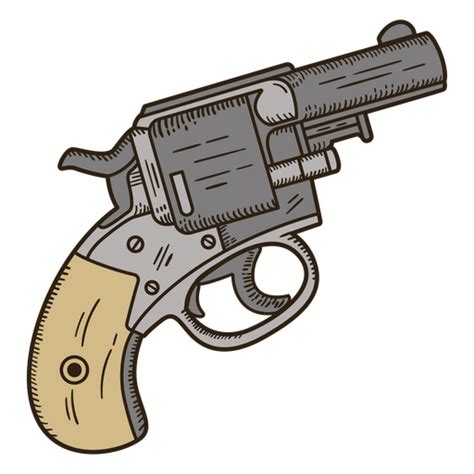 Wild West Gun Pistol PNG & SVG Design For T-Shirts