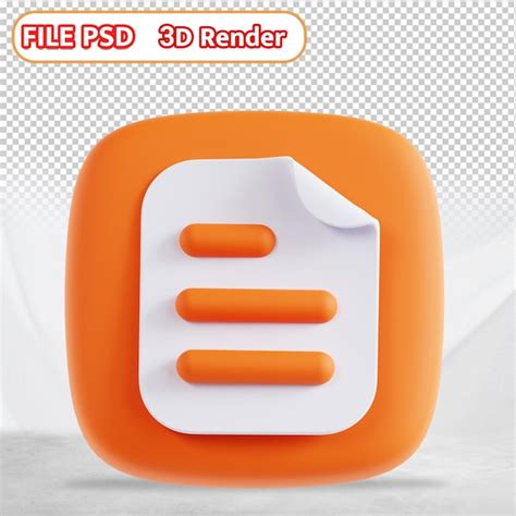 Premium Psd 3d Document