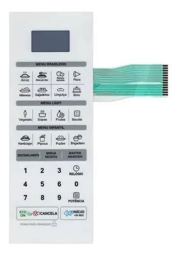 Painel Para Microondas LG Ms 3052ra Membrana MercadoLivre