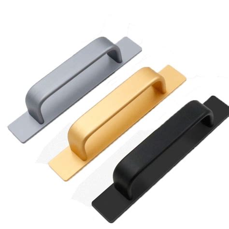 Self Adhesive Door Handle Aluminium Alloy Door Handlebar New Door Knob