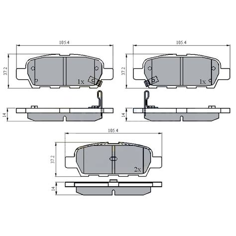 Ripley PASTILLAS FRENO NISSAN ALTIMA 2012 2020 TRASERO