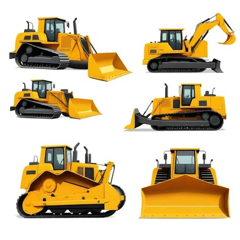 A Yellow Bulldozer With A Lot Of Plow On It Premium Ai Generated Image